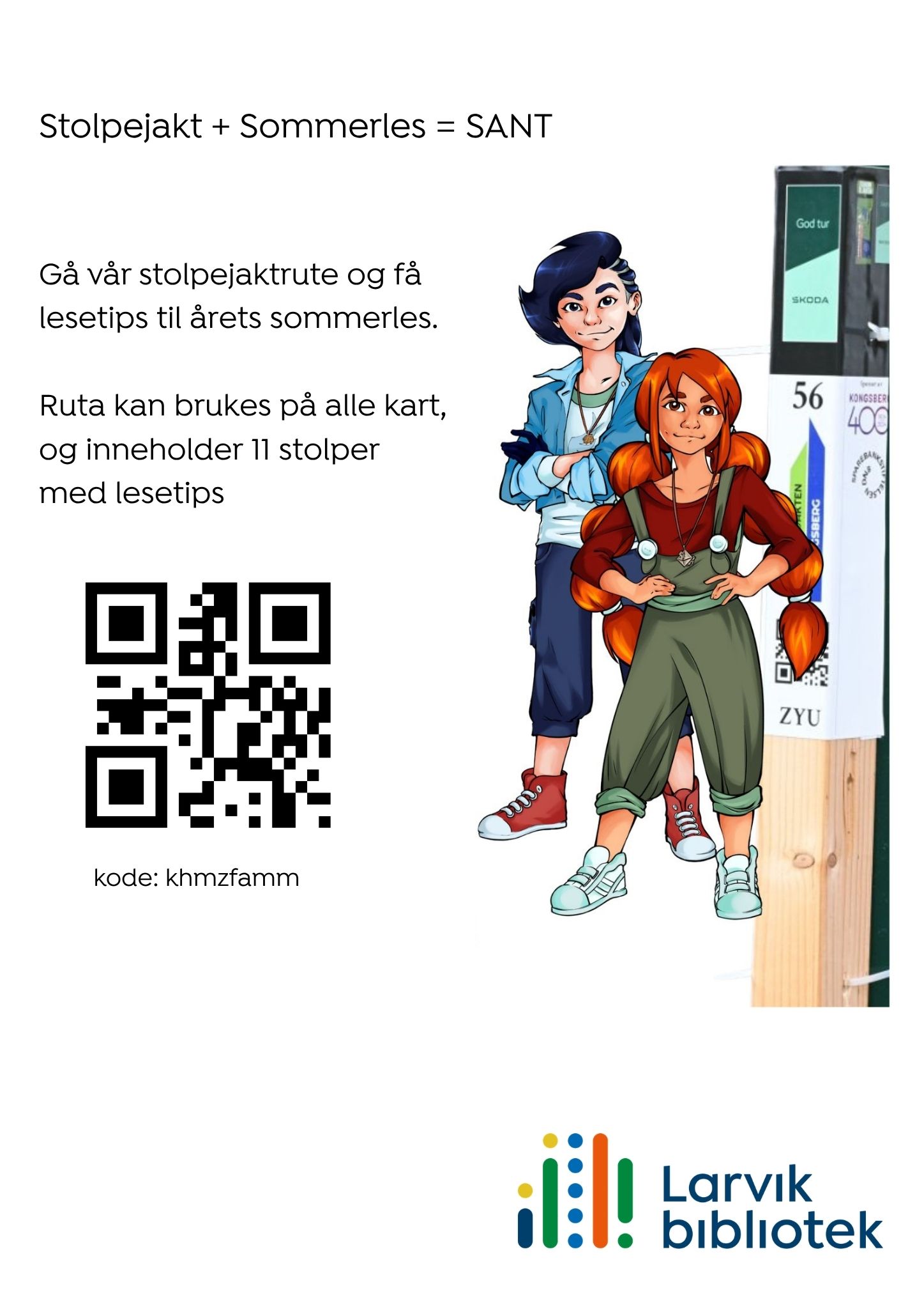 Stolpejakten kode for sommerles-ruta
