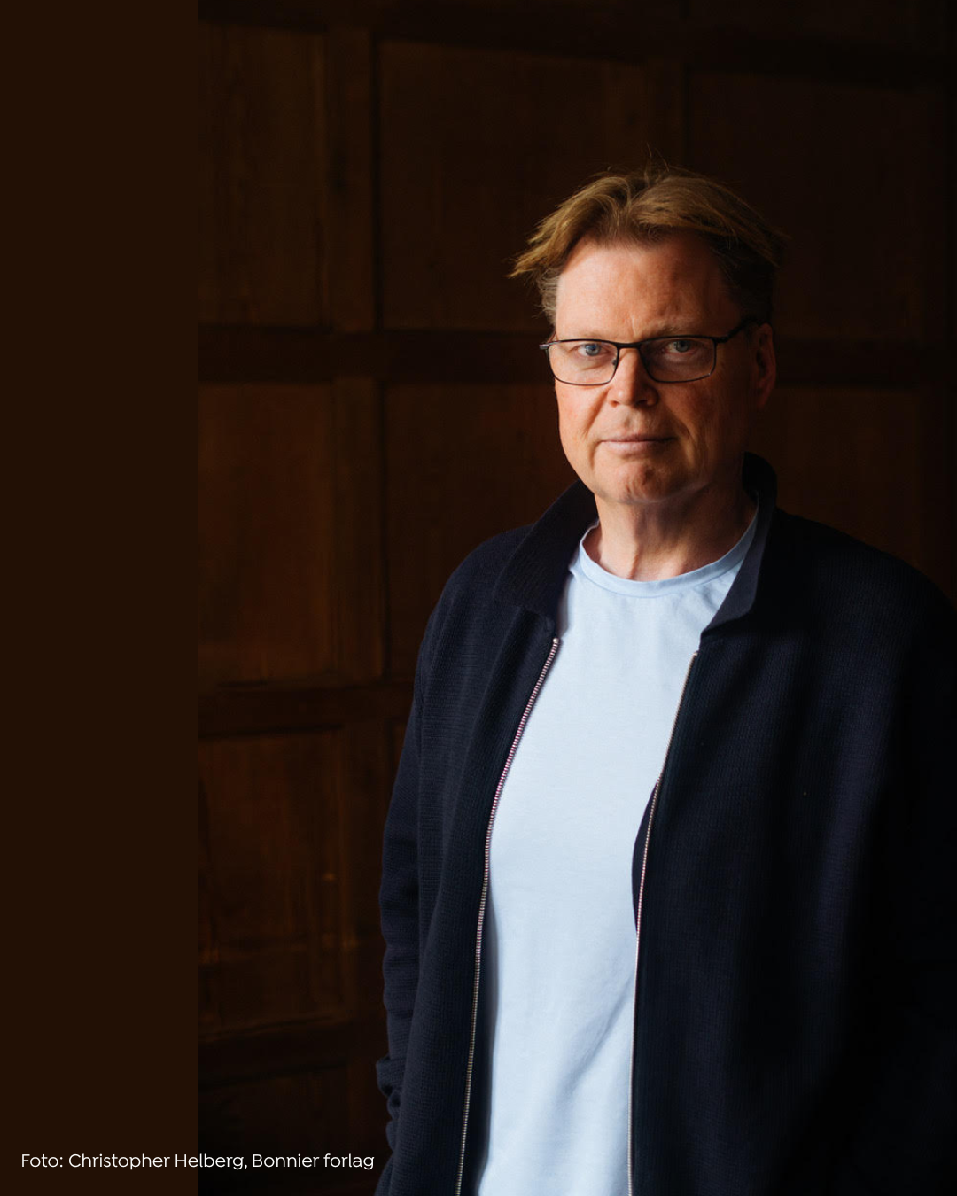 Portrettfoto av Jørn Lier Horst. Fotograf: Christopher Helberg, Bonnier forlag