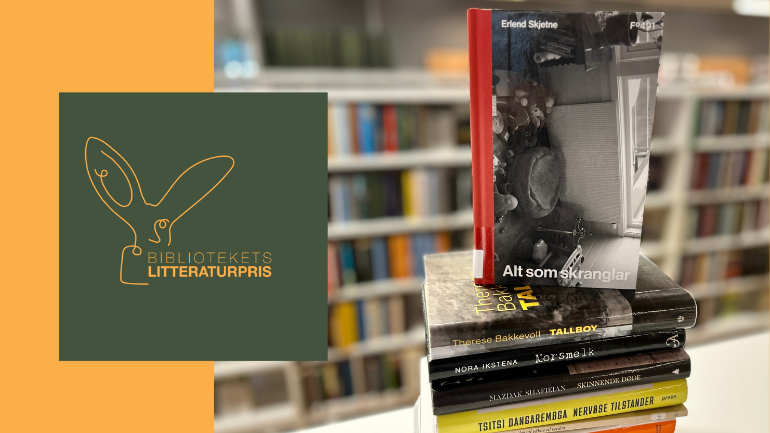Nominert til bibliotekets litteraturpris: Alt som skranglar av Erlend Skjetne