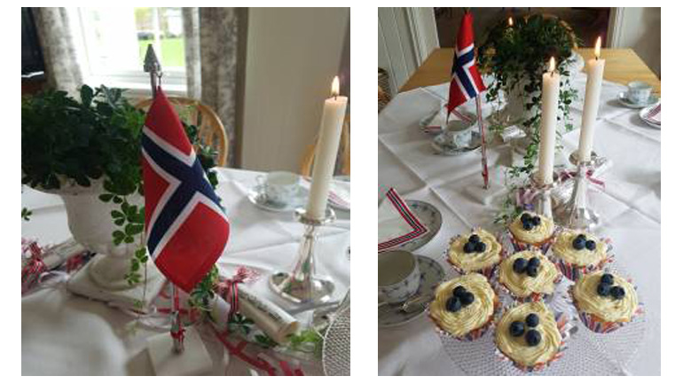 Pynt bord til 17. mai!