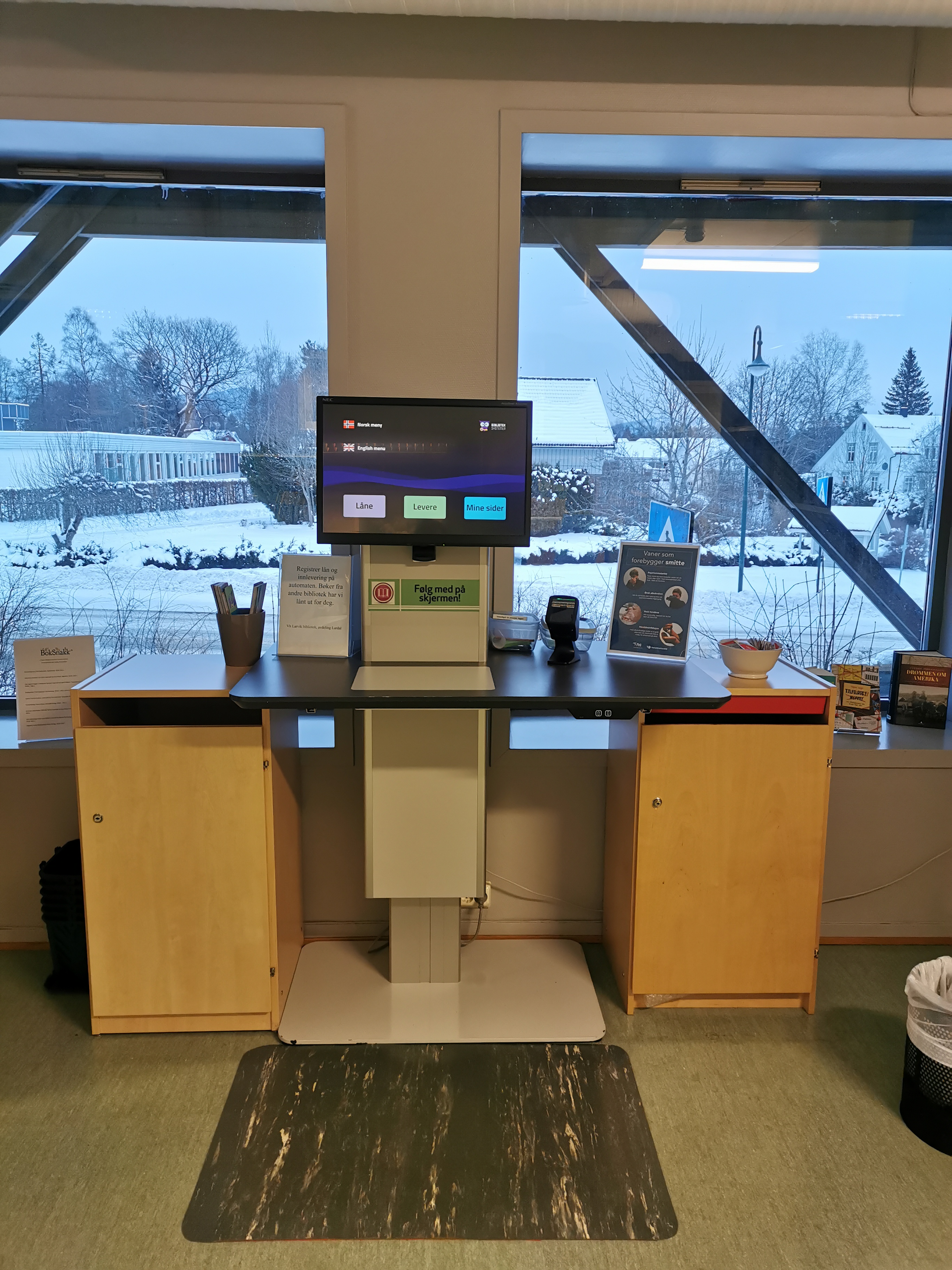 Utlånsautomaten. Foto