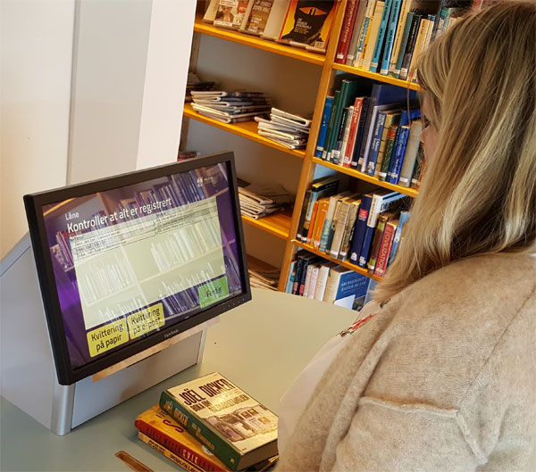 Utlånsautomat. Foto