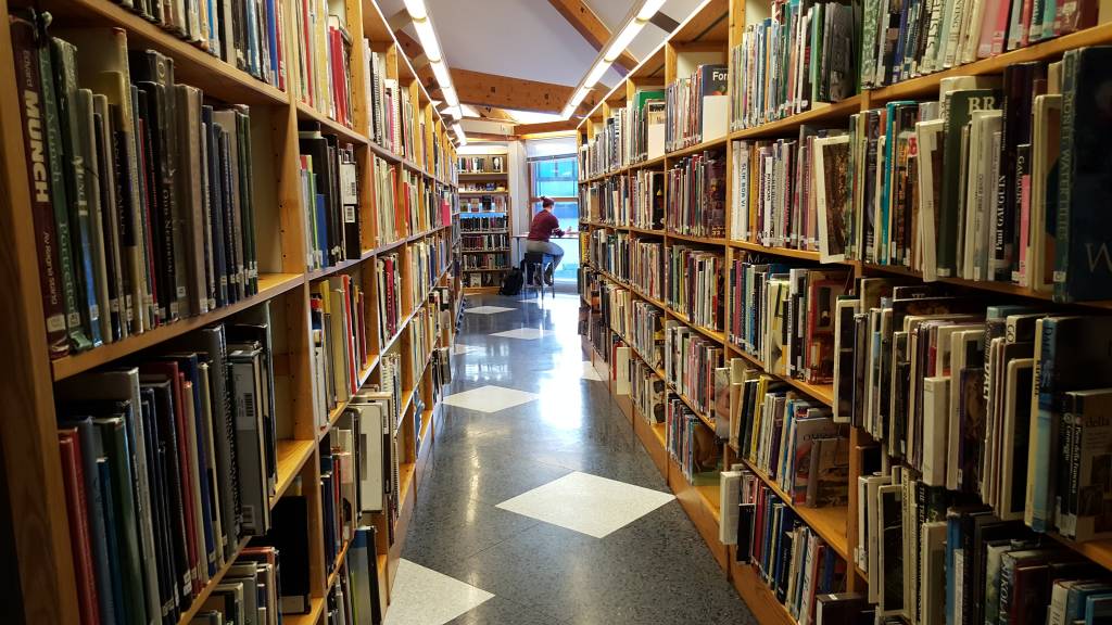 Bokhyller. Høye. Foto