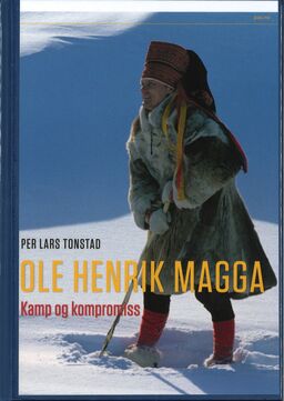 Foto av Ole Henrik Magga. Bokomslag.