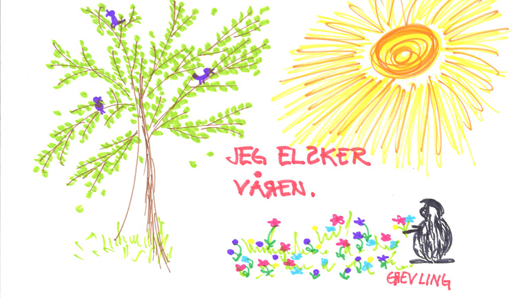 Vi tegner vår favorittårstid!