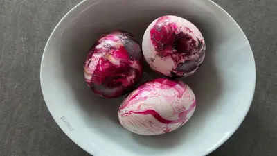 Marmorerte påskeegg