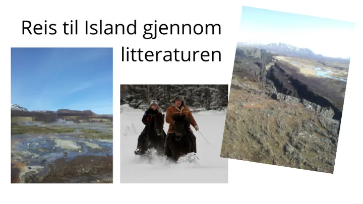 Reis Til Island Gjennom Litteraturen
