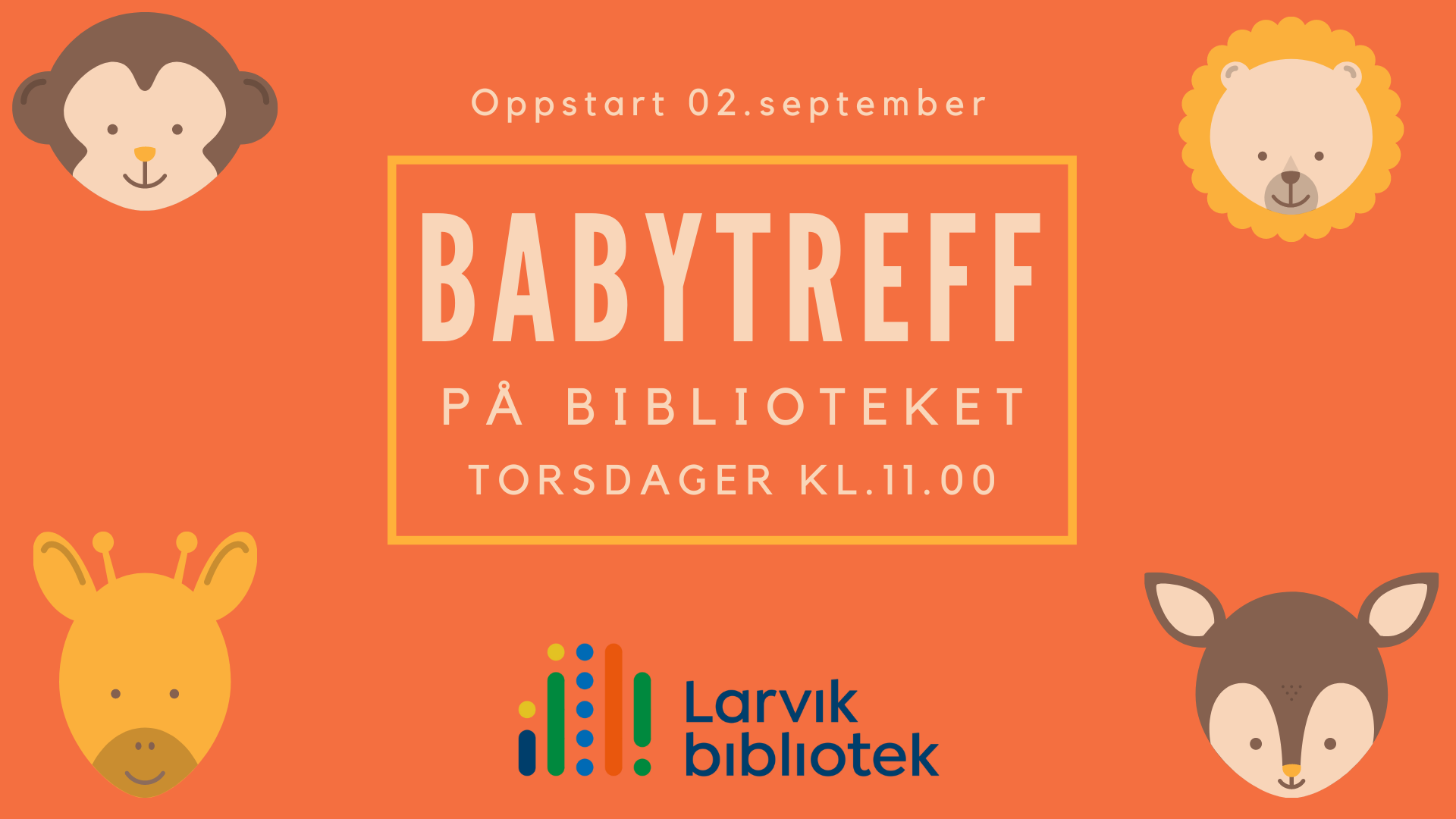 Babytreff på torsdager. Plakat