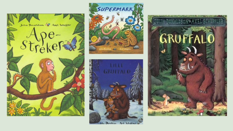 Boktips: Apestreker, Gruffalo og Supermark av Julia Donaldson