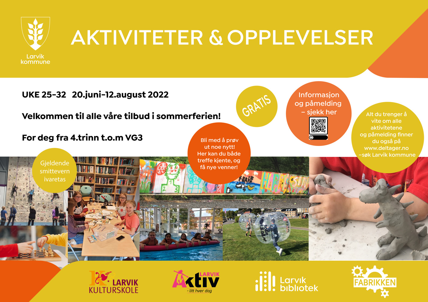 Plakat Sommeraktiviteter