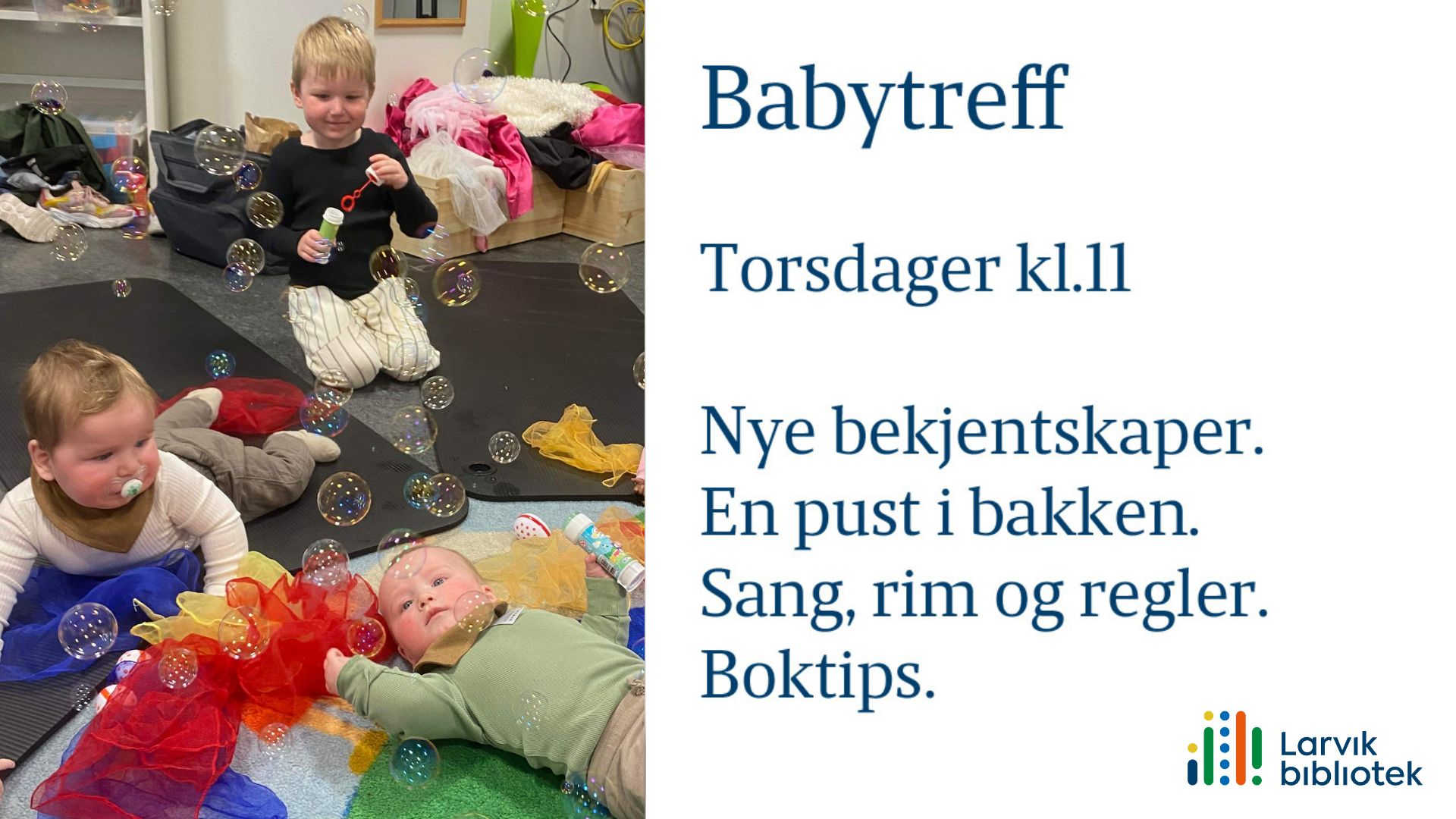 Babytreff på biblioteket 15.januar