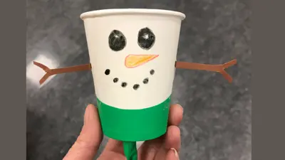 Endelig lørdag - lag deg en snømannsprettert!