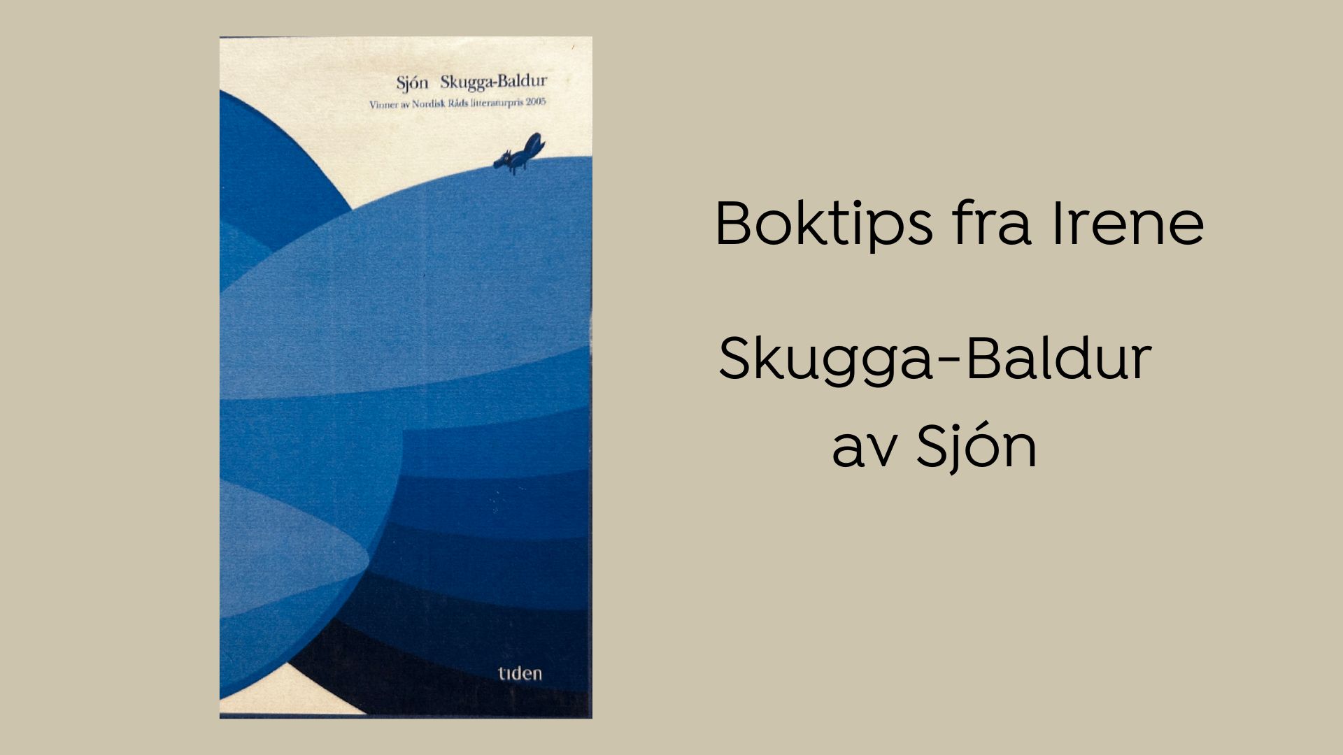Boktips: Skugga-Baldur av Sjón
