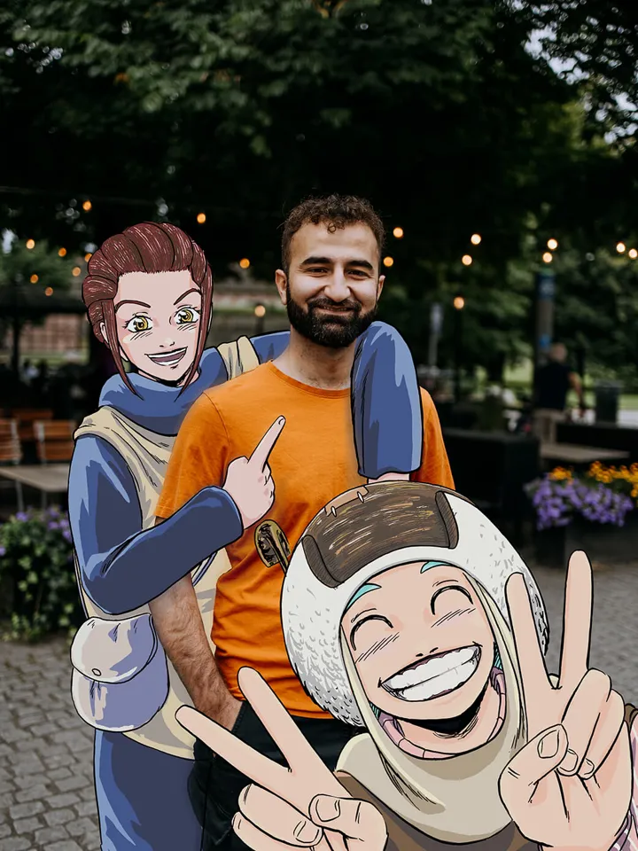 Hiwar Nheli Forfatterportrett_med illustrasjon