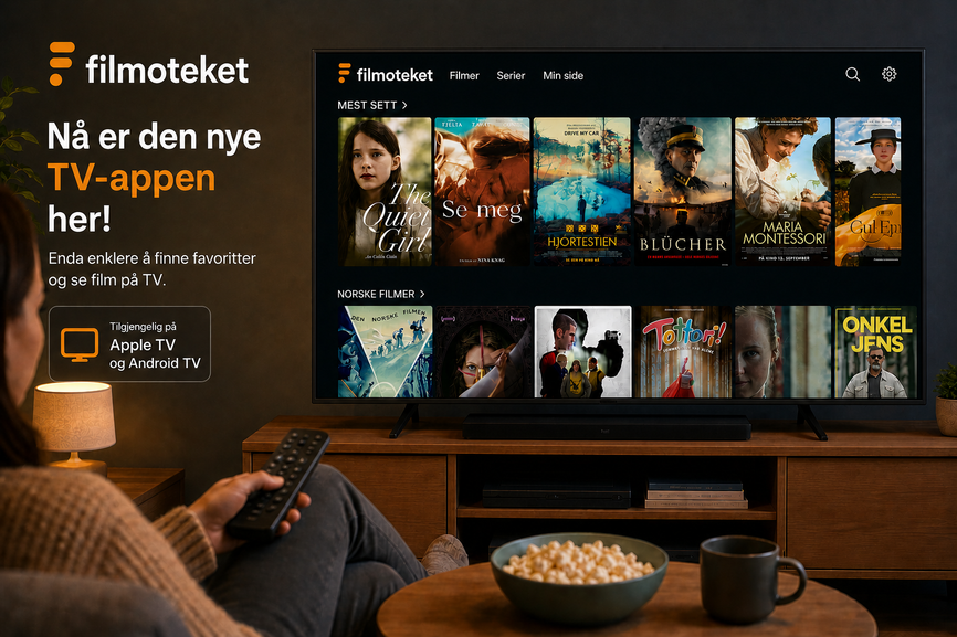 Reklameplakat for TV-appen til filmoteket.