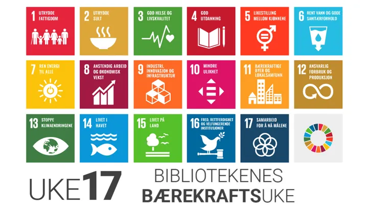 Logo for uke 17 med alle FNs bærekraftmål